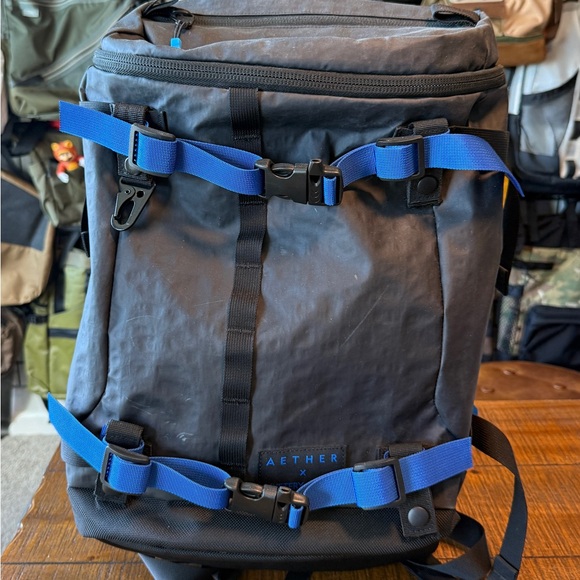 Other - Rare Mystery Ranch x Aether Collab Flip Top Blue and Black Men's Backpack
